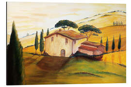 Magnettafel Sonnenblumen in der Toskana Ausschnitt