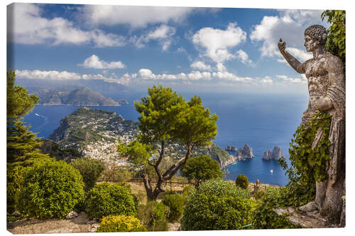 Leinwandbild Monte Solaro Aussichtspunkt auf Capri (Italien)