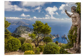 Hartschaumbild Monte Solaro Aussichtspunkt auf Capri (Italien)