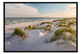 Gerahmter Kunstdruck Strand Dueodde auf Bornholm (Dänemark)