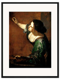 Gerahmter Kunstdruck Selbstporträt als die Allegorie der Malerei