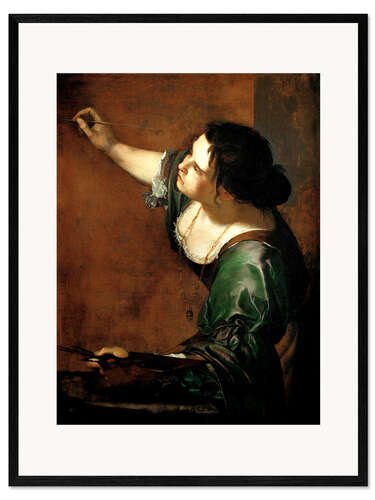 Framed art print Self-Portrait as the Allegory of Painting