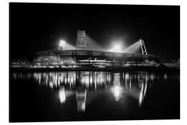 Magnettafel Bremer Stadion schwarz/weiß