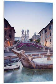 Cuadro de aluminio Vista desde la Fuente de Bernini, Roma, Italia I