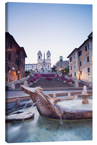 Quadro em tela View from the Bernini fountain, Rome, Italy I