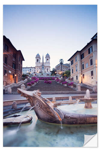 Sisustustarra View from the Bernini fountain, Rome, Italy I
