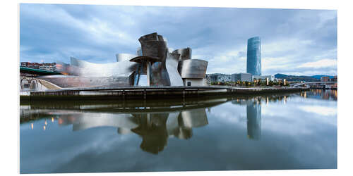 Foam board print Guggenheim Museum of Bilbao