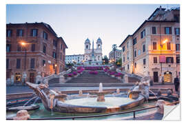 Wall sticker View from the Bernini fountain, Rome, Italy II