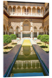 Akrylbillede  Court of the virgins in the royal Alcazar - Matteo Colombo