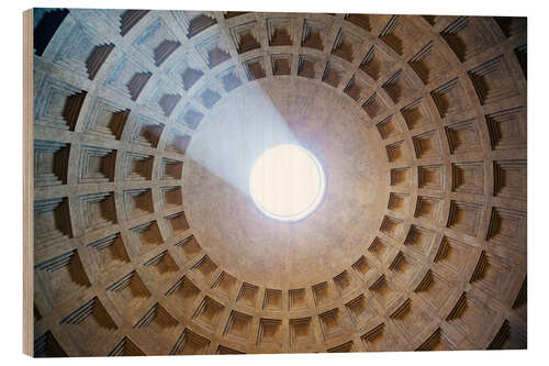 Quadro de madeira Ceiling of the Pantheon temple, Rome