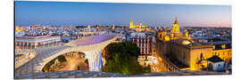 Aluminium print Seville with La Giralda