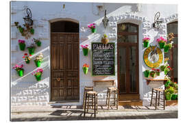 Tableau en plexi-alu Bar typique en Andalousie 