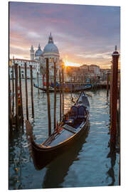 Magnettafel Gondel und Basilika, Venedig