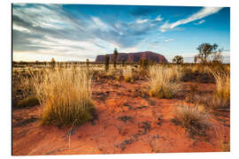 Cuadro de aluminio Red Desert at Ayers Rock