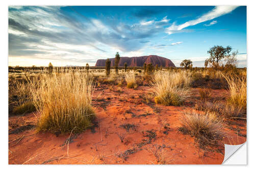 Muursticker Red Desert at Ayers Rock