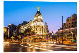 Acrylic print Metropolis Hotel in Madrid