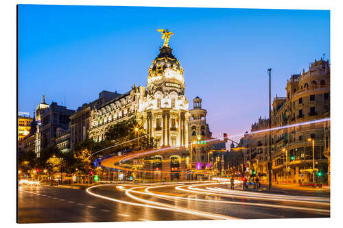 Aluminium print Metropolis Hotel in Madrid