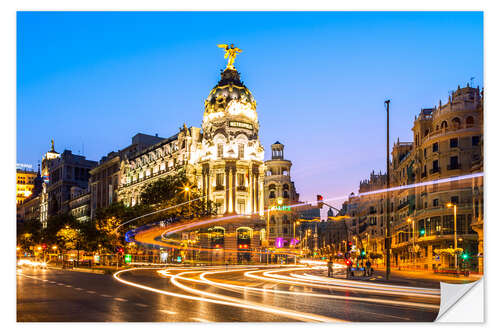 Selvklebende plakat Metropolis Hotel in Madrid