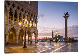 Gallery print St Mark square and Doges palace at sunrise, Venice, Italy