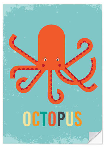 Naklejka na ścianę ABC Octopus