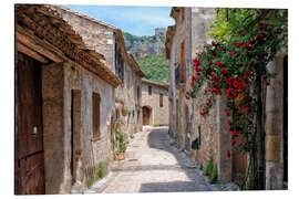 Aluminium print Saint Guilhem