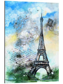 Magnettafel Erinnerung an Paris