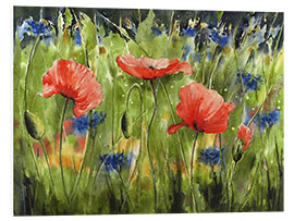 Cuadro de PVC Three poppies