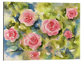 Tableau en aluminium rosebush