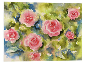 Foam board print rosebush