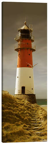 Canvas print Lighthouse in the evening light