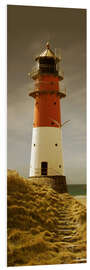 Foam board print Lighthouse in the evening light