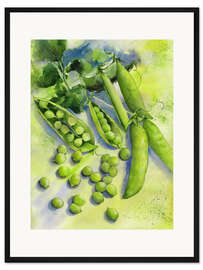 Gerahmter Kunstdruck Erbsen