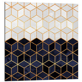 Magnettafel White and navy cubes