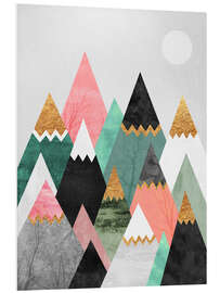 Foam board print Pretty mountains