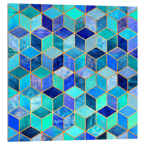 Gallery Print Blue Cubes