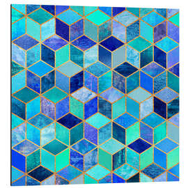 Magnettafel Blue Cubes