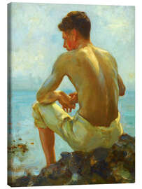 Canvas print  Rowing in the shade - Henry Scott Tuke