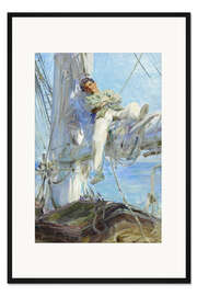 Gerahmter Kunstdruck Schlafender Segler