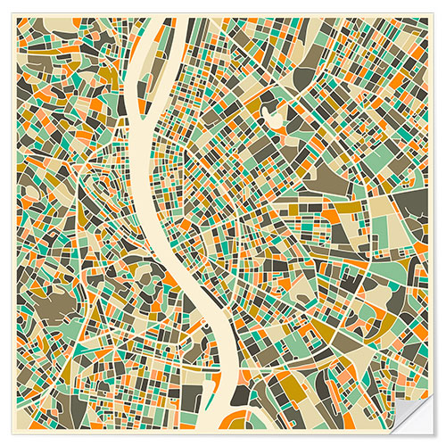 Sisustustarra Budapest Map I