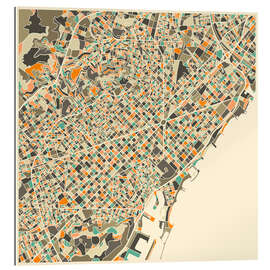 Gallery print Barcelona Map I