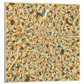 Magnettafel Brüssel Karte