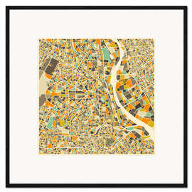 Framed art print New Delhi Map