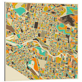 Magnettafel Melbourne Karte