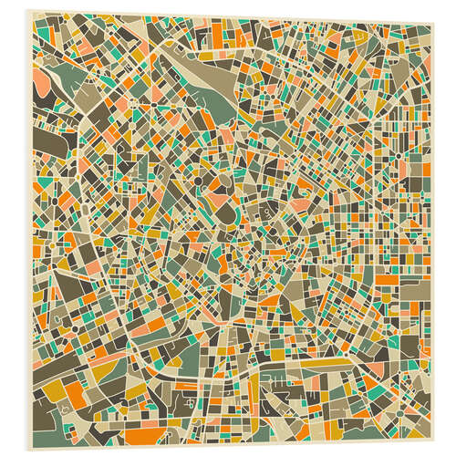 PVC print Milan Map