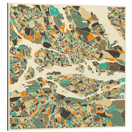 Magnettafel Stockholm Karte