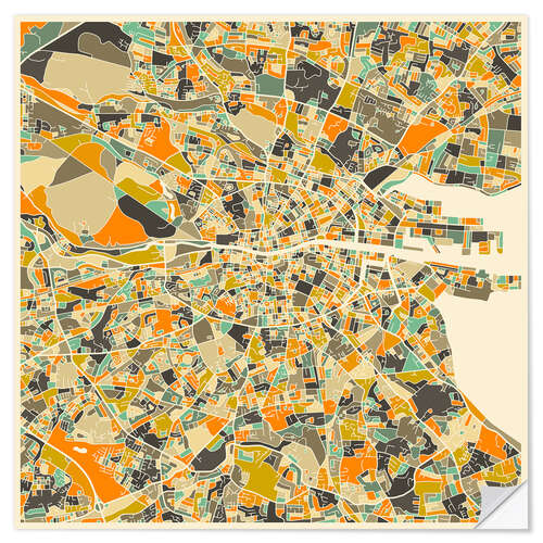 Sisustustarra Dublin Map III