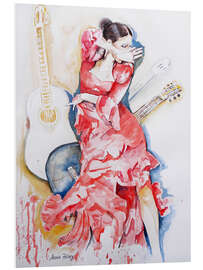 Foam board print flamenco