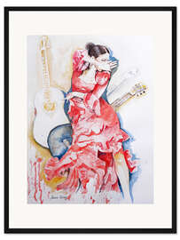Gerahmter Kunstdruck Flamenco