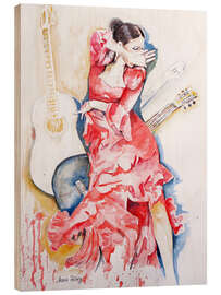 Quadro de madeira flamenco