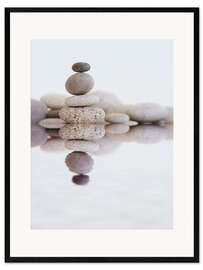 Framed art print Zen Stones